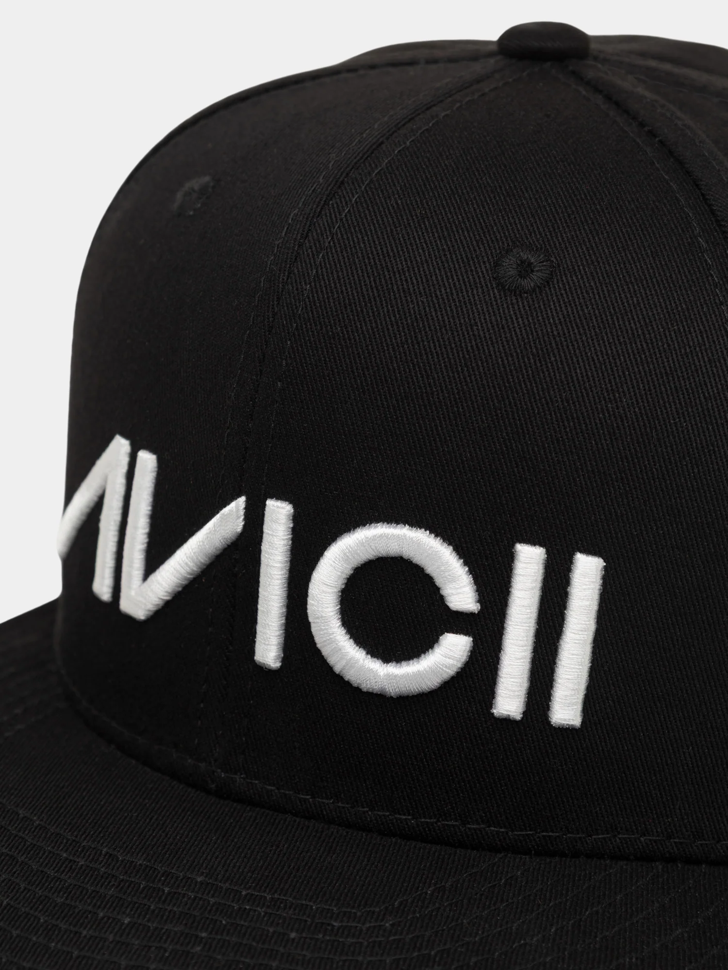 Avicii Original White Logo Black Cap - Image 3