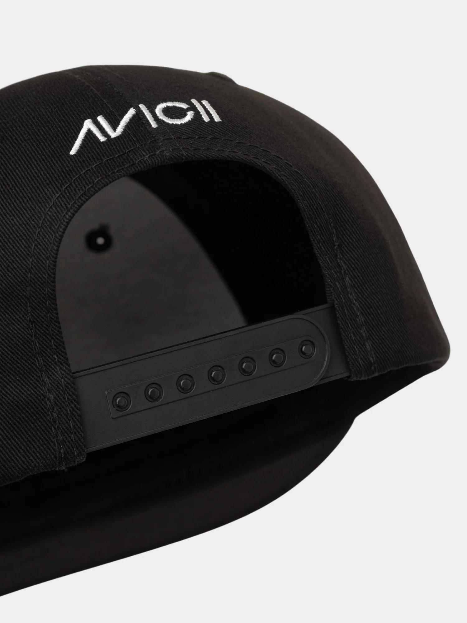 Avicii Play White Logo Black Cap - Image 4
