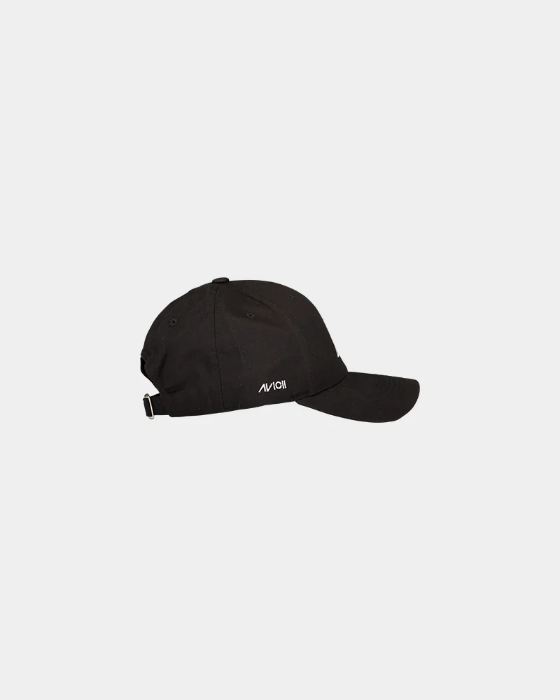 Avicii Baseball Cap Washed Out Black - Image 4